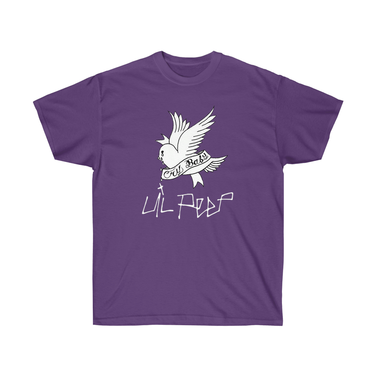 Crybaby Bird White Men T-Shirt - Image 9