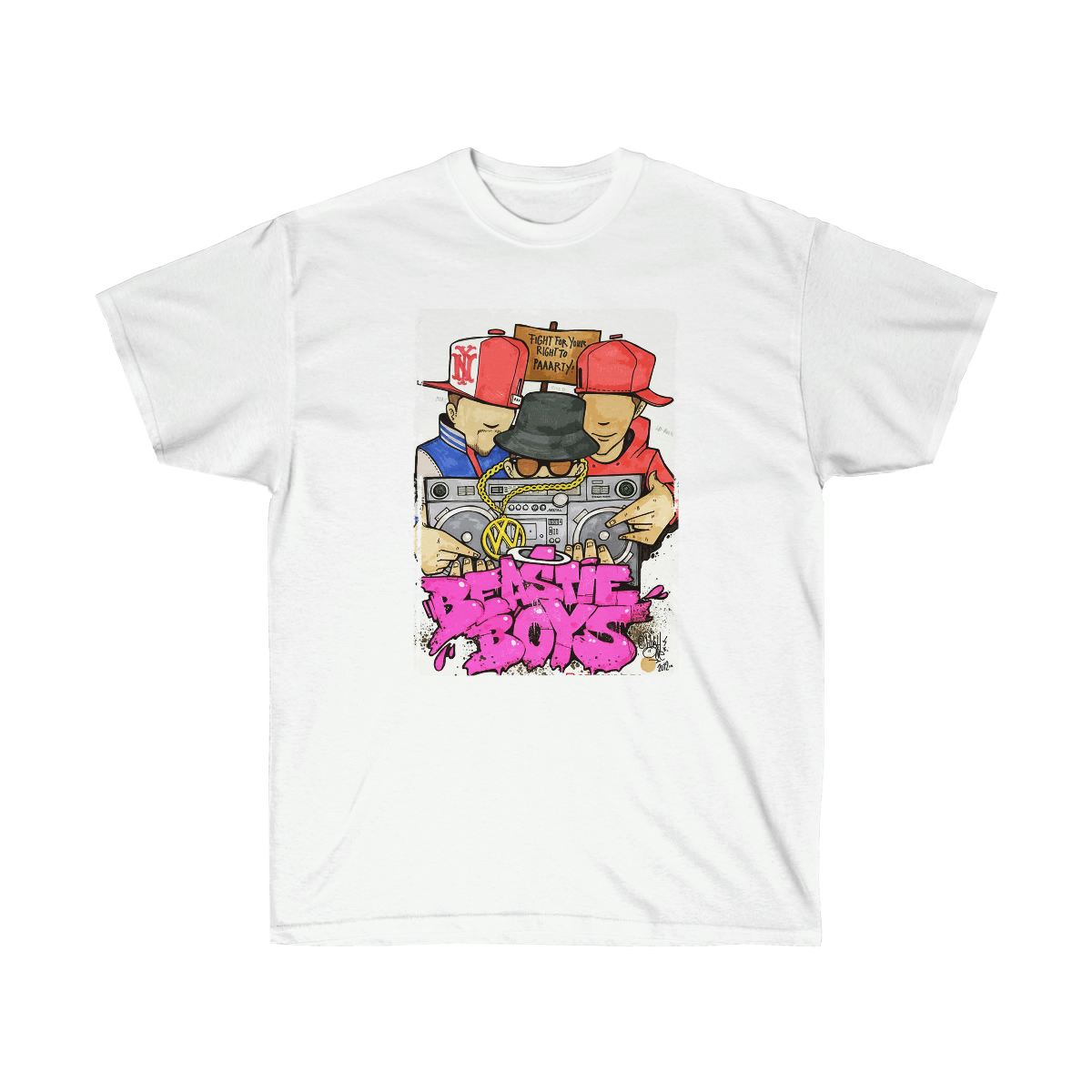 Beasite Boys Fight For Your Right To Party Men T-Shirt - Image 3