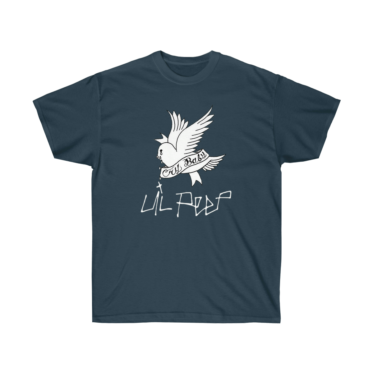 Crybaby Bird White Men T-Shirt - Image 5