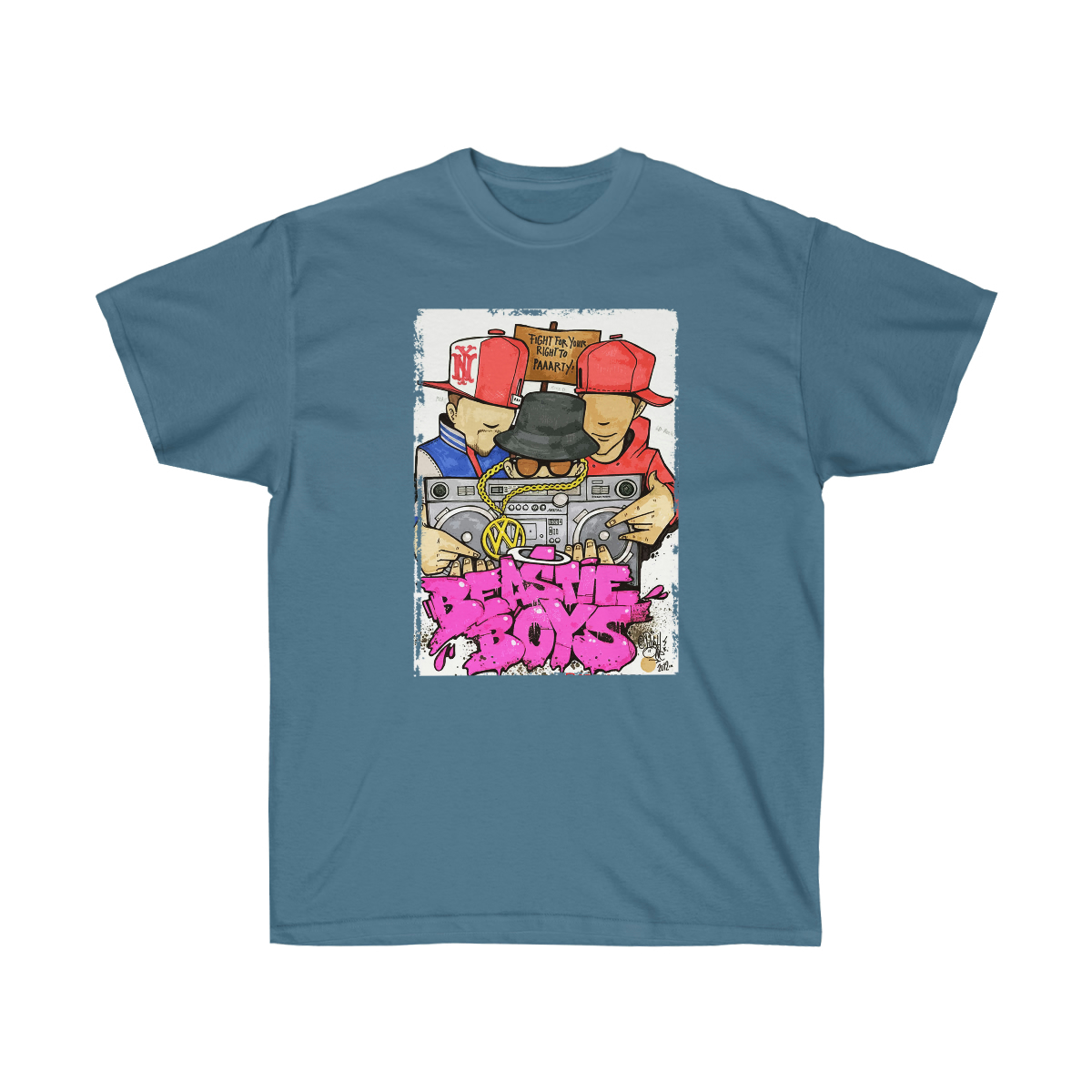Beasite Boys Fight For Your Right To Party Men T-Shirt - Image 7