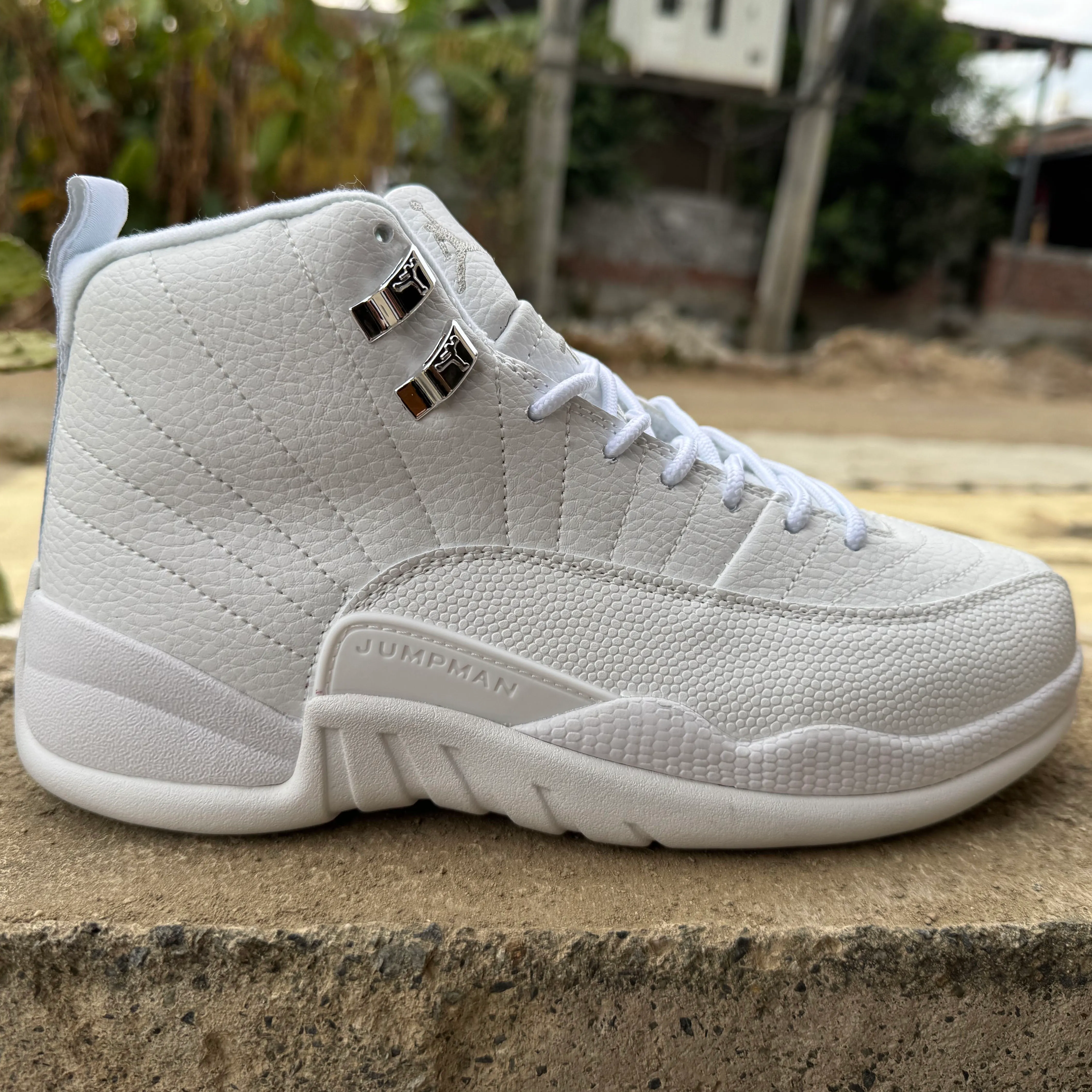 AJ 12 Retro All White Shoes Sneakers - nk0005257 - Image 4