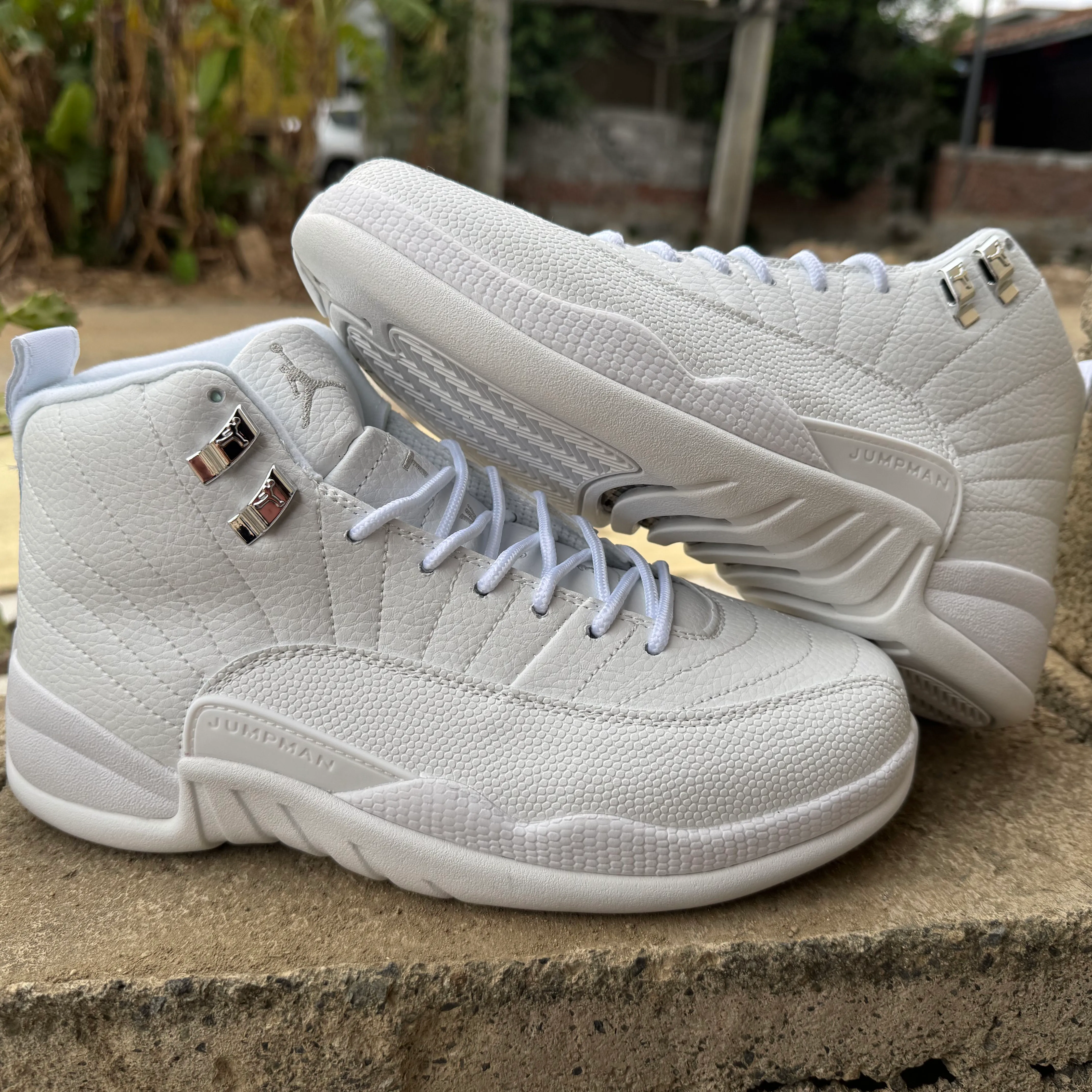 AJ 12 Retro All White Shoes Sneakers - nk0005257 - Image 5
