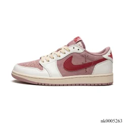 Alternative view of Travis Scott x AJ 1 Retro Low OG 'Sail Tropical Pink' Shoes Sneakers – nk0005263