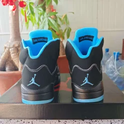AJ 5 Black UNC/ Black Carolina Shoes Sneakers - nk0004731 - Image 3