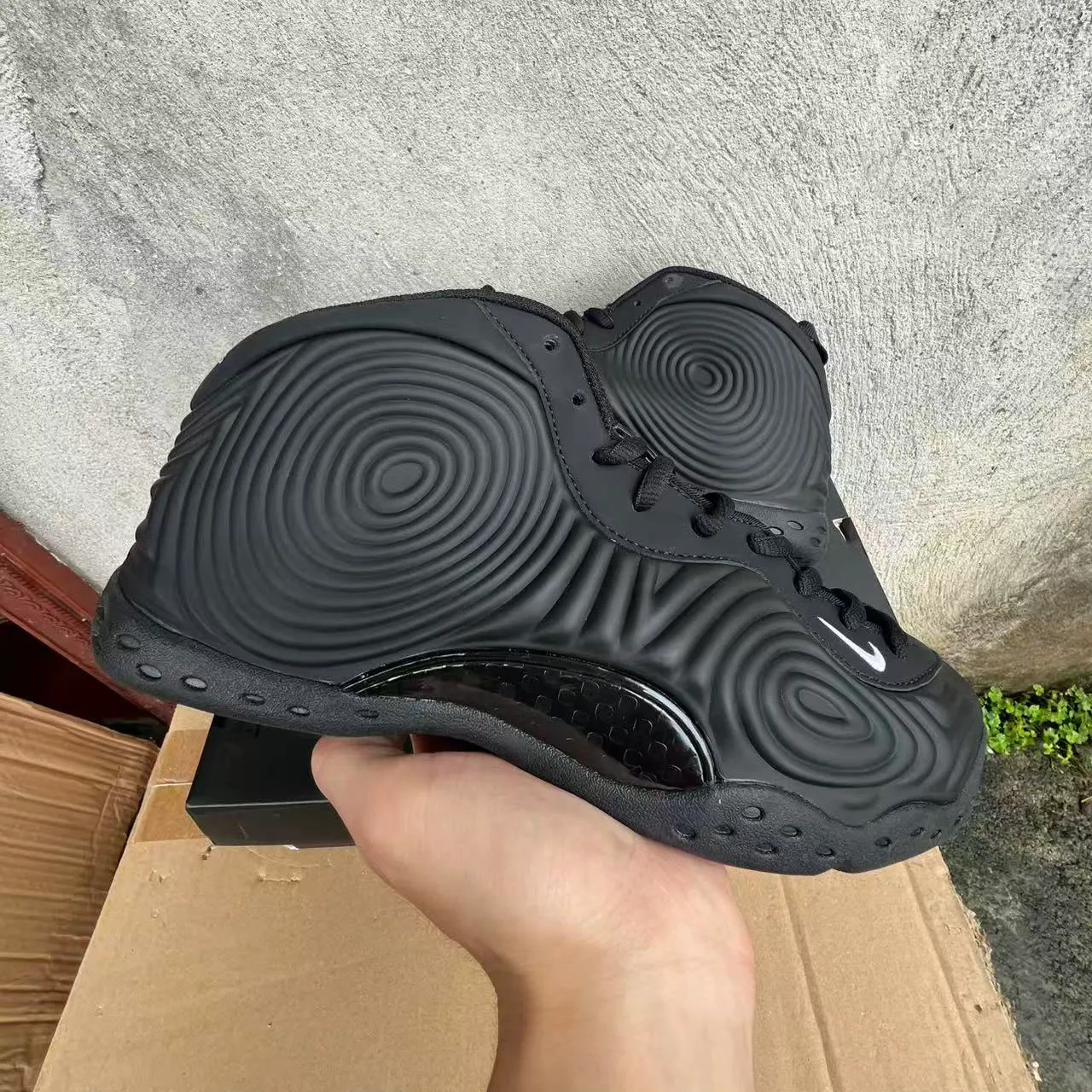 Air Foamposite One Comme des Garcons Homme Plus Black Shoes Sneakers - nk0005285 - Image 3