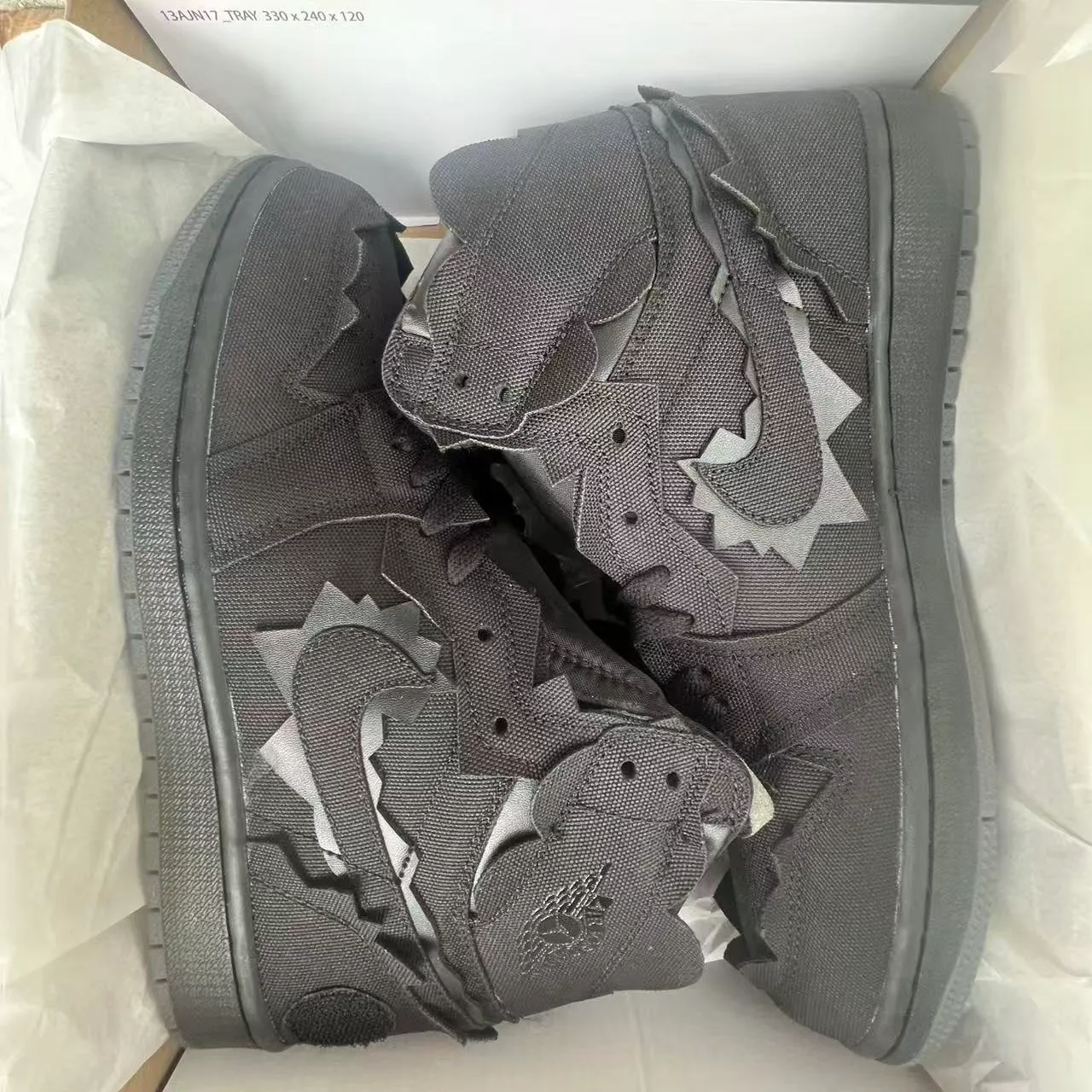 J Balvin x AJ 1 "Black" Shoes Sneakers – nk0005300 - Image 11