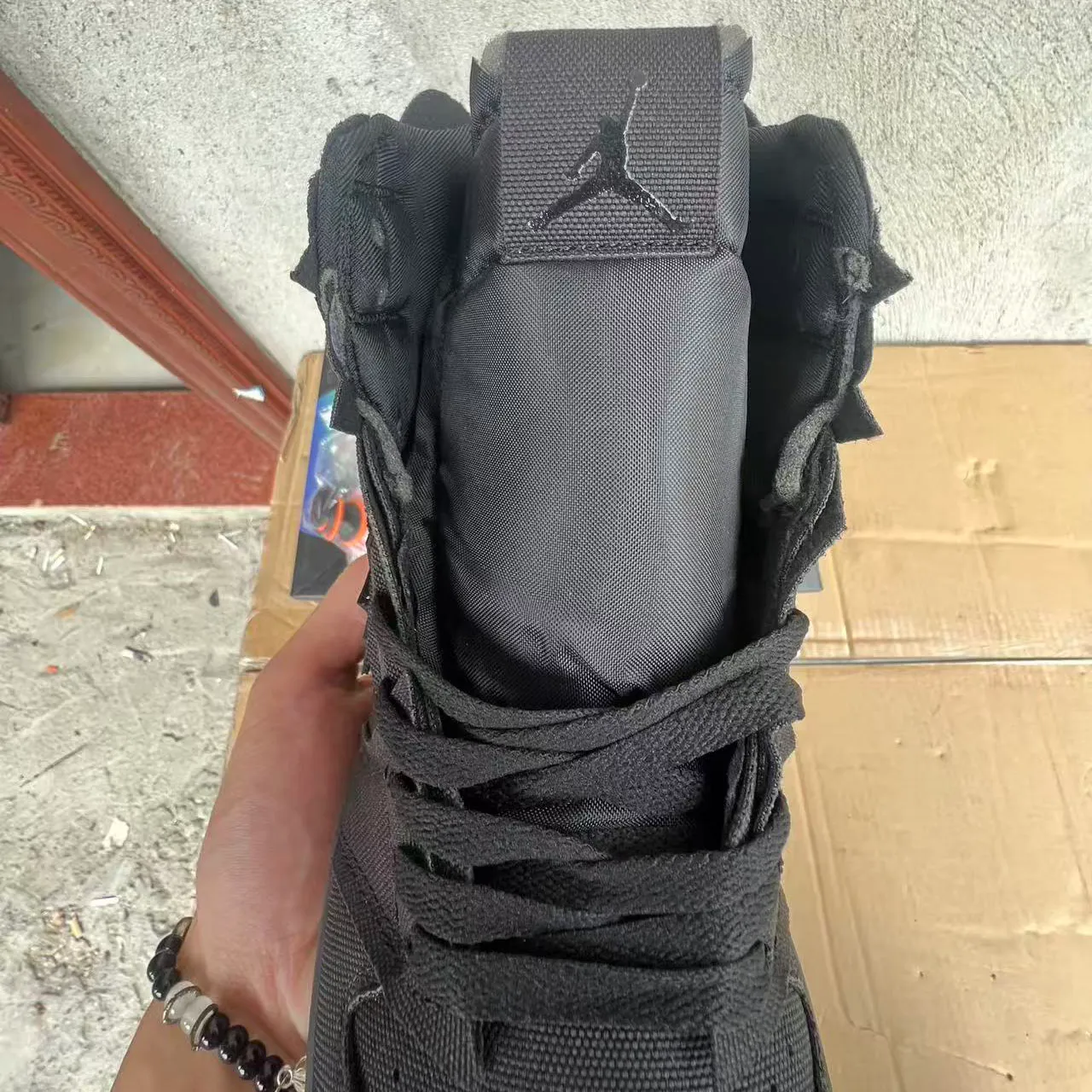 J Balvin x AJ 1 "Black" Shoes Sneakers – nk0005300 - Image 7