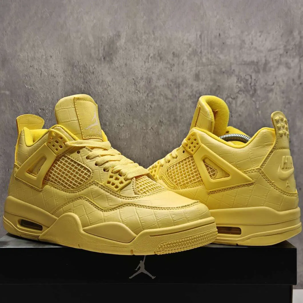 J Balvin x AJ 4 Lemonade Shoes Sneakers - nk0005304 - Image 8