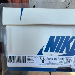 Fragment x Travis Scott x AJ 1 Low 3.0 "Black and White Blue" Shoes Sneakers – nk0005308 - Image 12