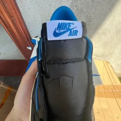 Fragment x Travis Scott x AJ 1 Low 3.0 "Black and White Blue" Shoes Sneakers – nk0005308 - Image 6