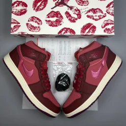 AJ 1 Mid SE 'Valentine's Day' Shoes Sneakers – nk0005313 - Image 7