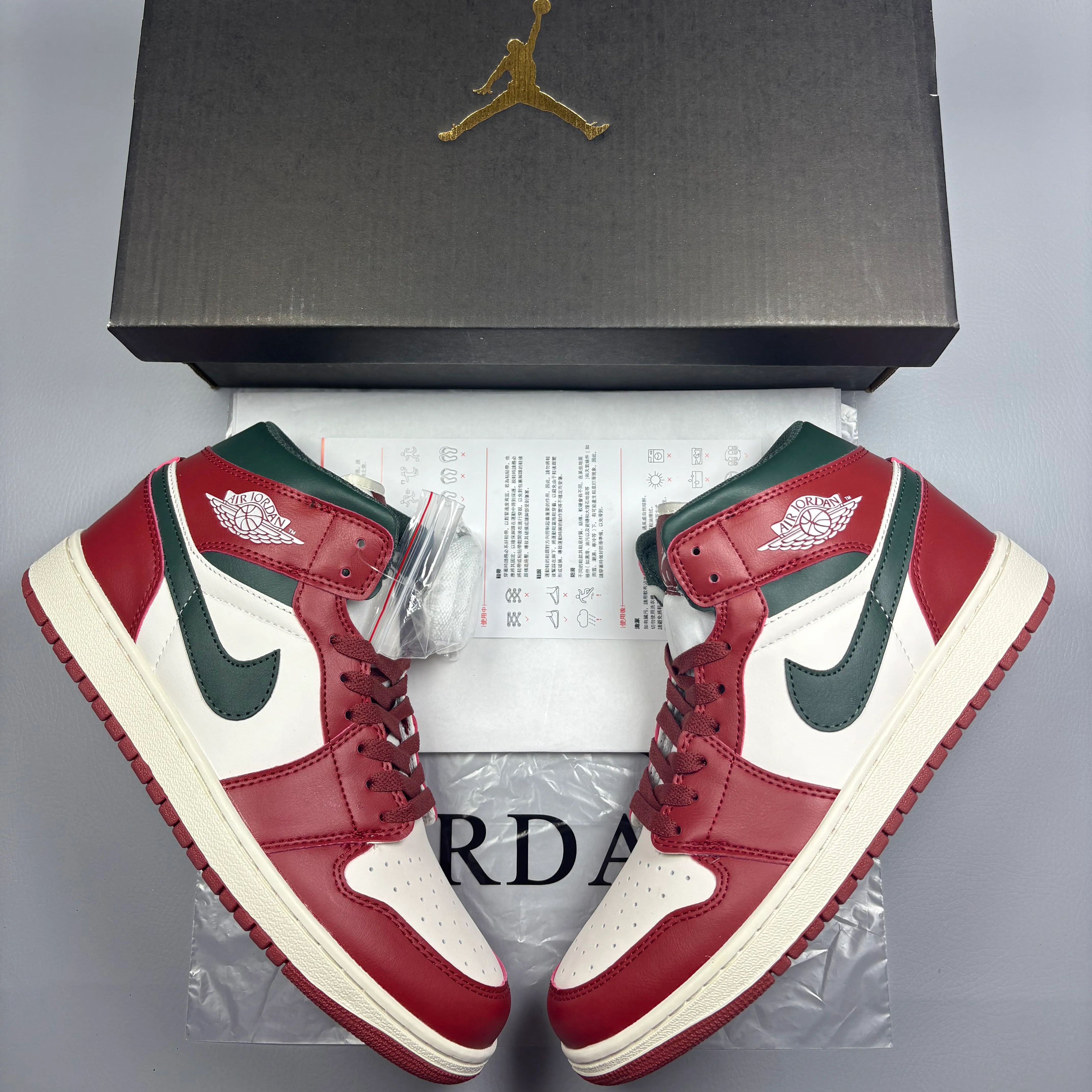 AJ 1 Mid "Redstone / Midnight Green" (2026) Shoes Sneakers – nk0005314 - Image 3