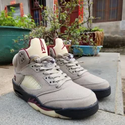 A Ma Maniére x AJ 5 “Light Bone” Shoes Sneakers - nk0005321 - Image 3