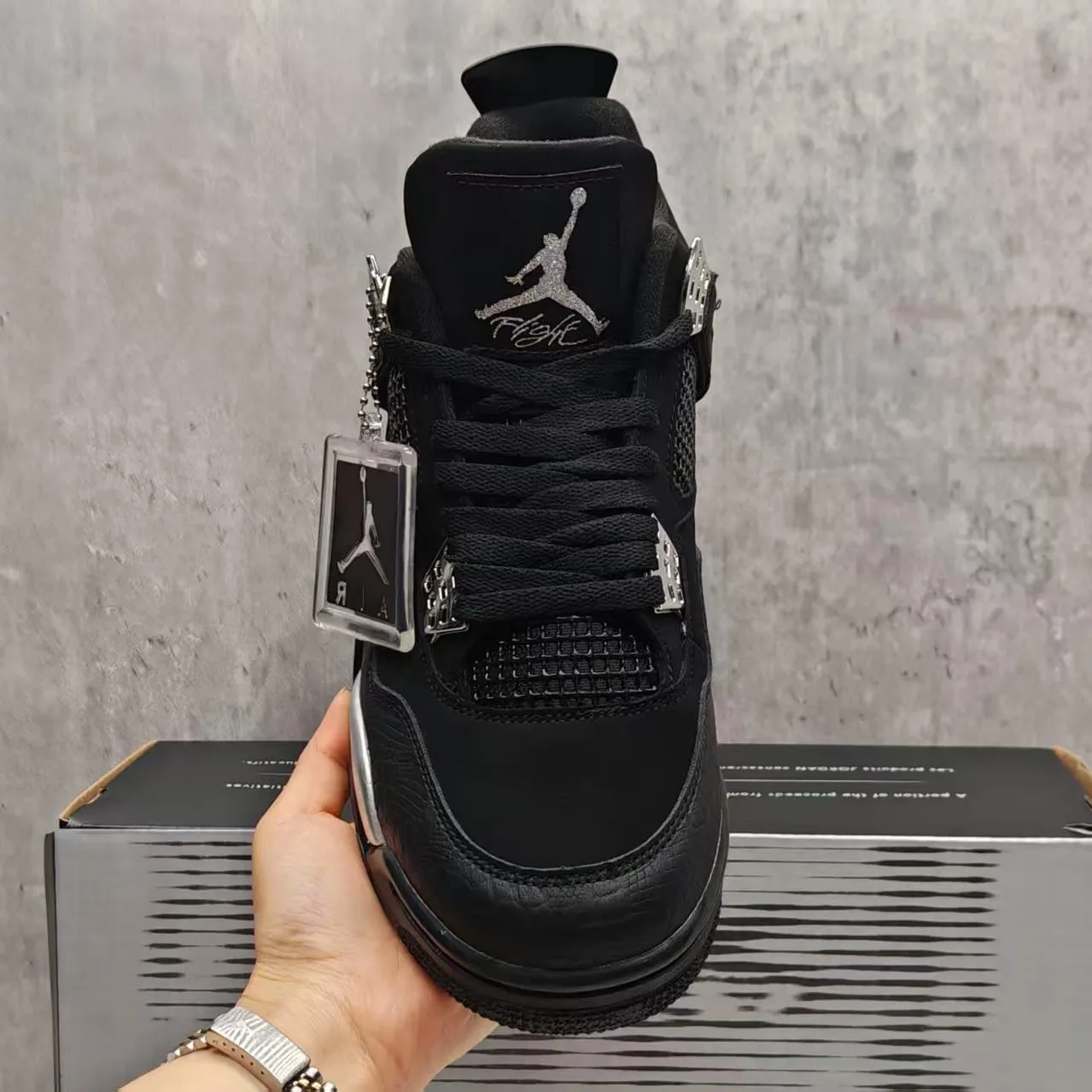 AJ 4 "Spotlight" Shoes Sneakers - nk0005328 - Image 6