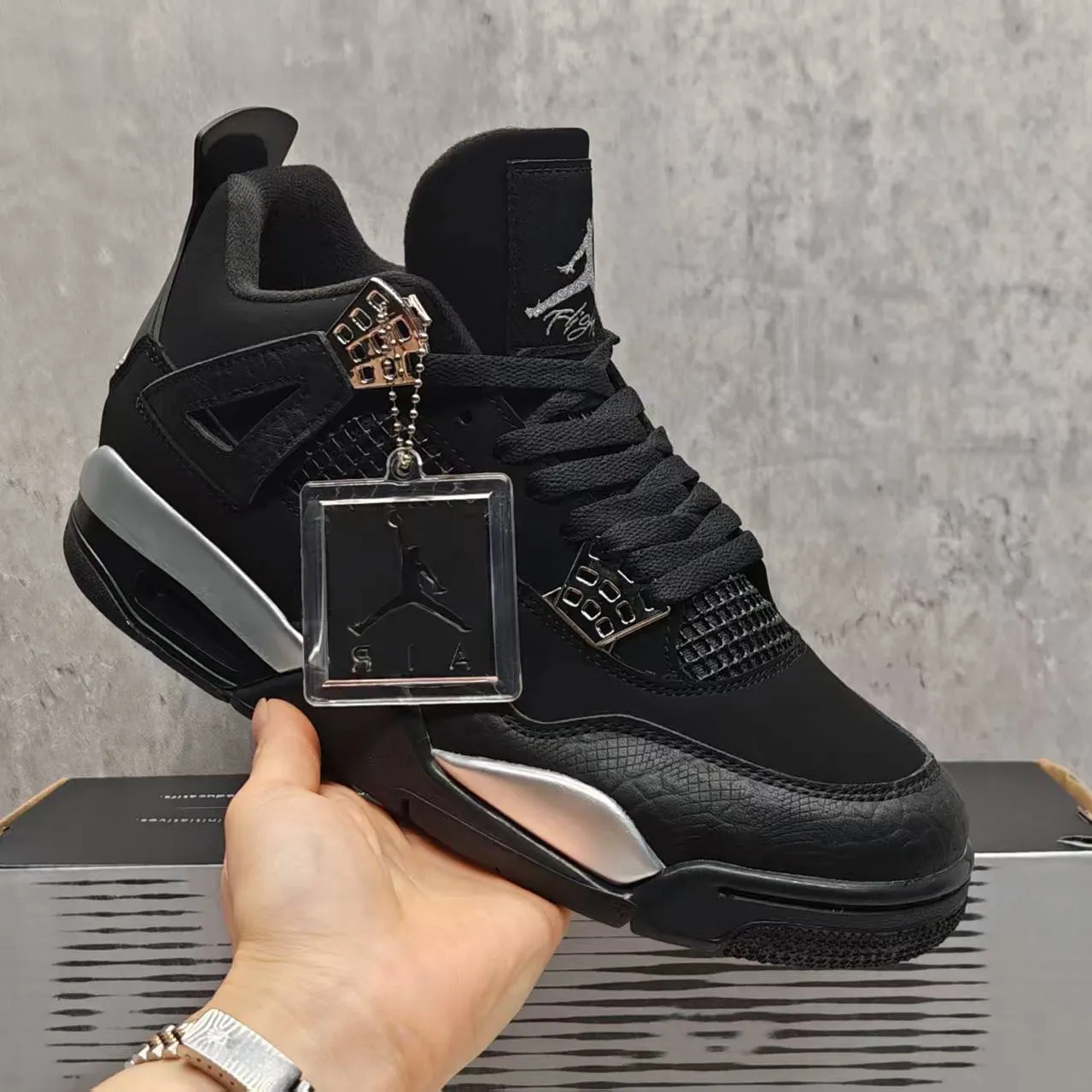 AJ 4 "Spotlight" Shoes Sneakers - nk0005328 - Image 7