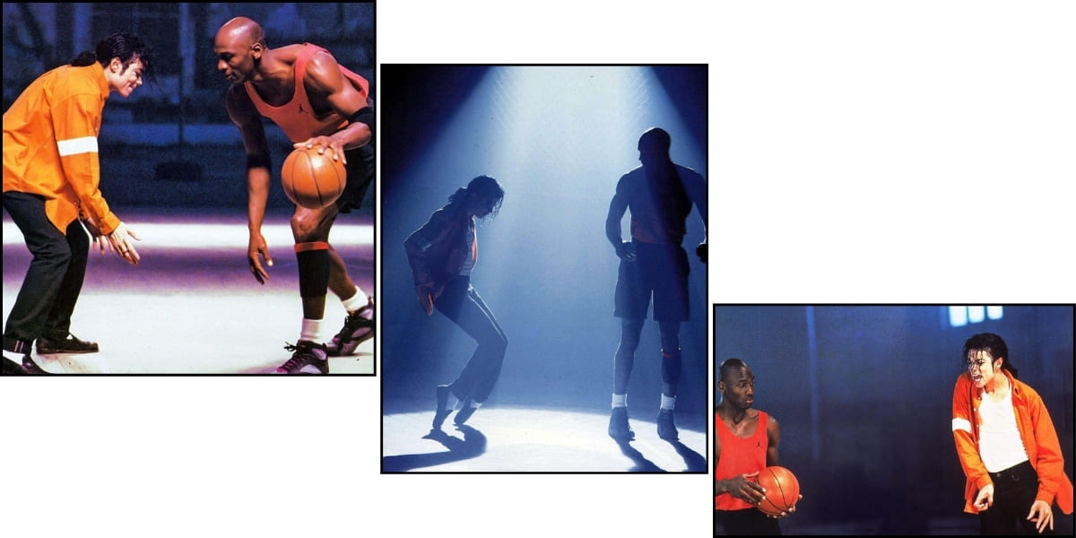 Michael Jackson and Michael Jordan together in the 1992 Jam music video