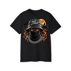 Spooky Streetwear Masked T-Shirt - POD0007