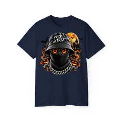 Spooky Streetwear Masked T-Shirt - POD0007 - Image 5