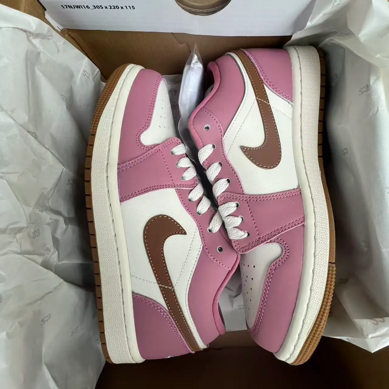 AJ 1 Low Desert Berry Shoes Sneakers - nk0002800 - Image 11