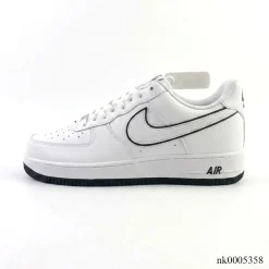 Alternative view of AF 1 '07 Low "White Black Outline Swoosh" Shoes Sneakers - nk0005358