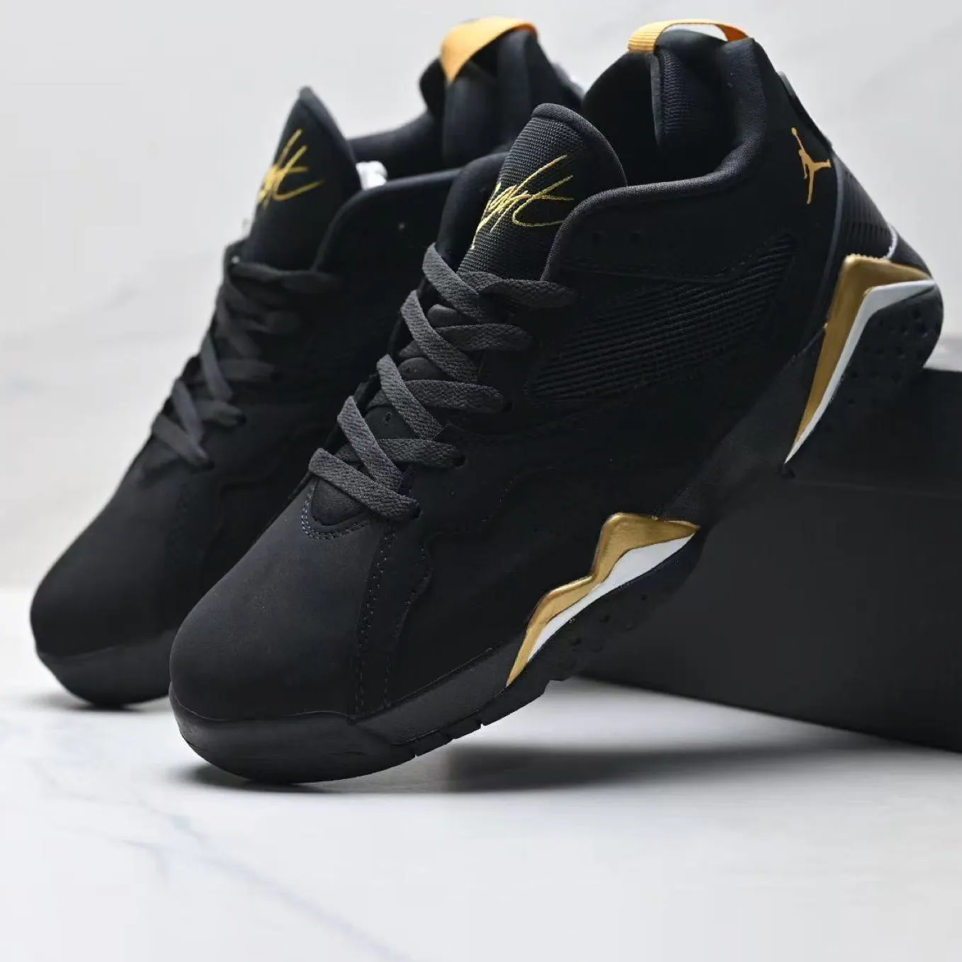 AJ MVP 92 'Black Metallic Gold' Shoes Sneakers - nk0005362 - Image 4