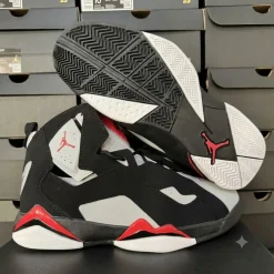 AJ True Flight 'Black Red Grey' Shoes Sneakers - nk0005363 - Image 3