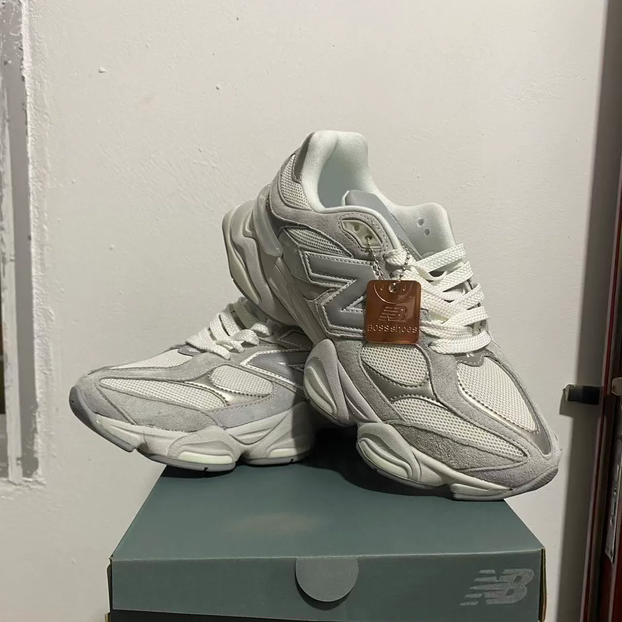 NB 9060 Raincloud Dark Silver Metallic Shoes Sneakers - nk0005366 - Image 3
