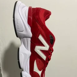 NB 9060 Crimson Red White Shoes Sneakers - nk0005370 - Image 4