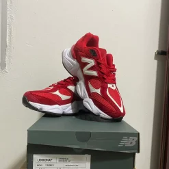 NB 9060 Crimson Red White Shoes Sneakers - nk0005370 - Image 3