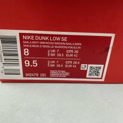 Dunk Low SE WMNS Sail / Light Orewood Brown Shoes Sneakers - nk0005382 - Image 18