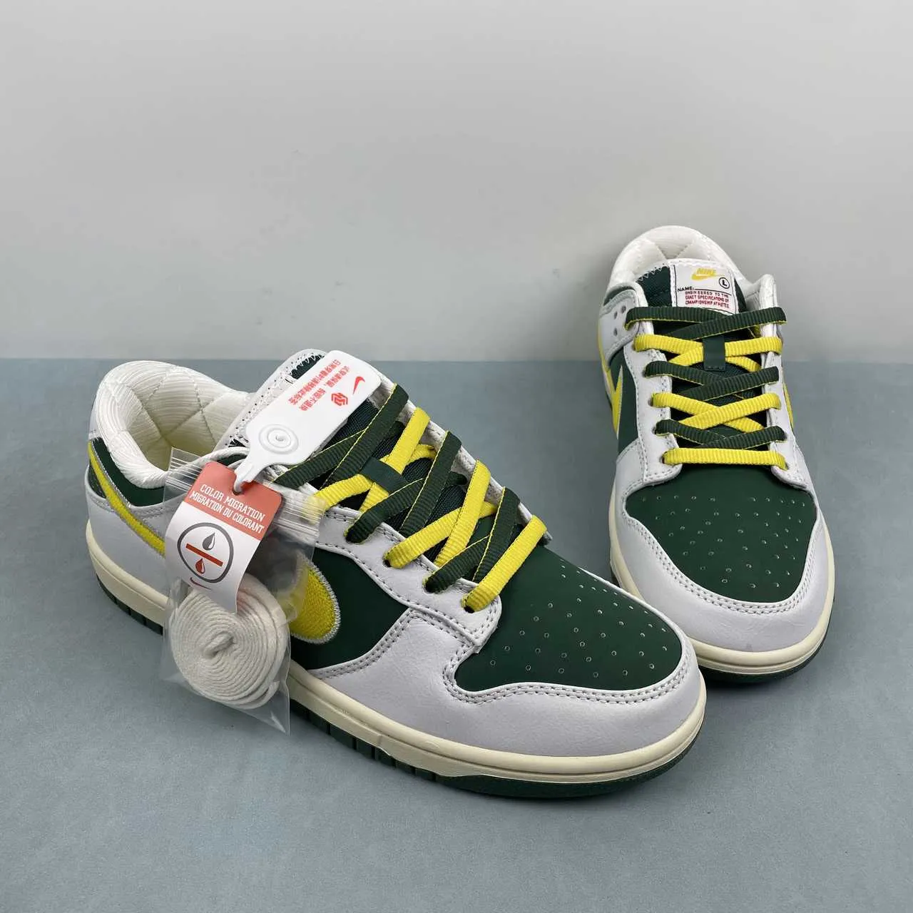 Dunk Low Retro "Sail/University Gold-Fir" Shoes Sneakers - nk0005383 - Image 15