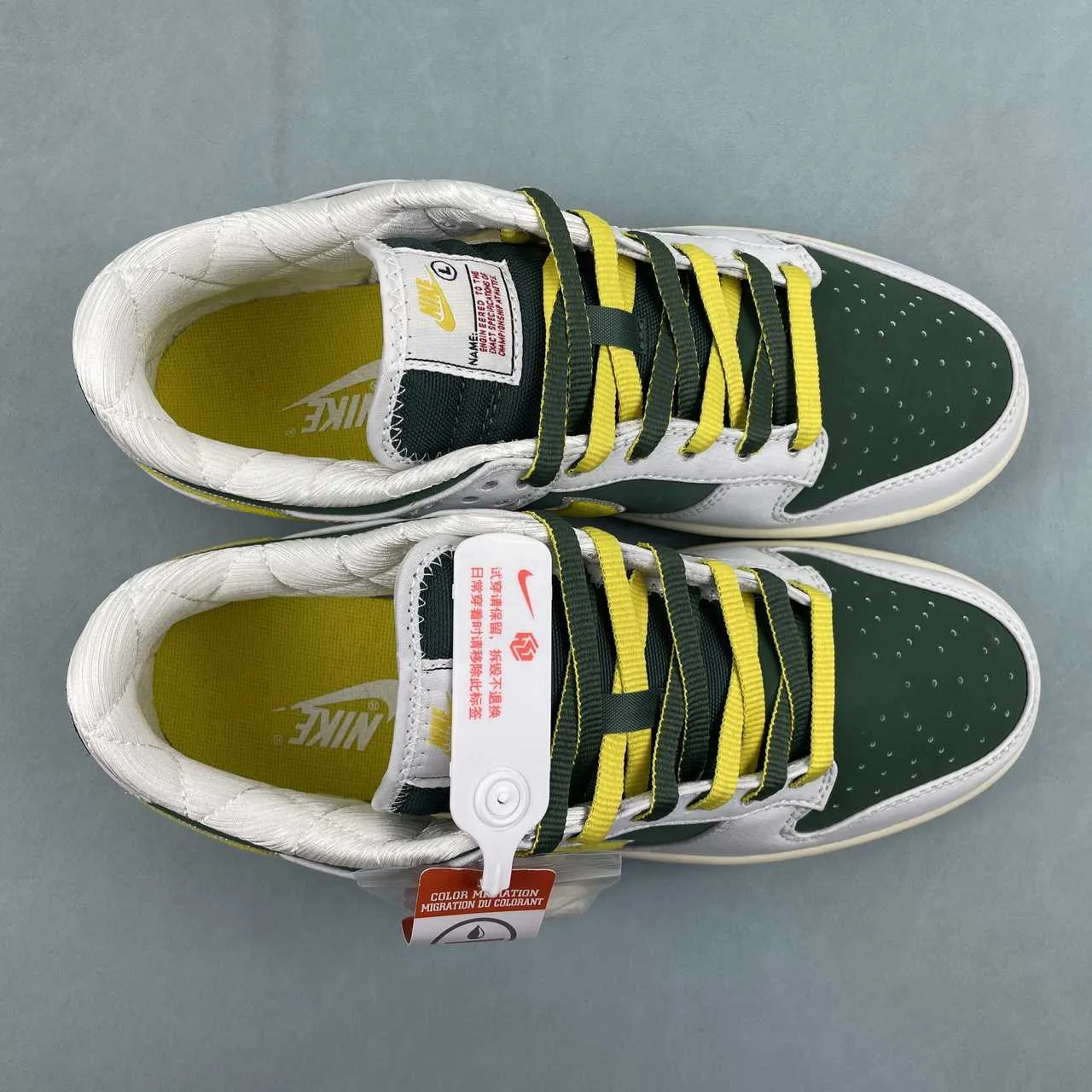 Dunk Low Retro "Sail/University Gold-Fir" Shoes Sneakers - nk0005383 - Image 16