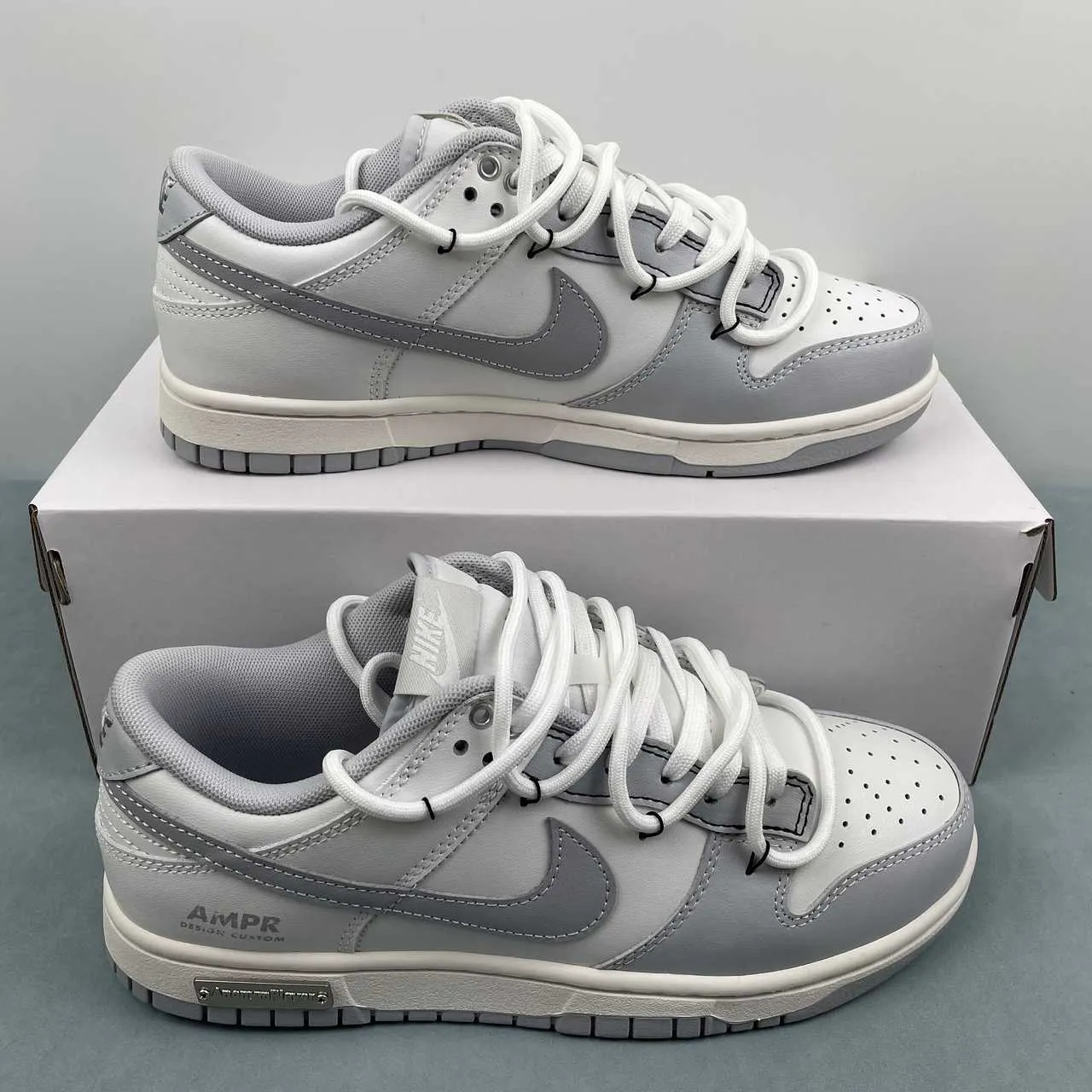 Dunk Low "White/Grey Fog" Shoes Sneakers - nk0005384 - Image 4