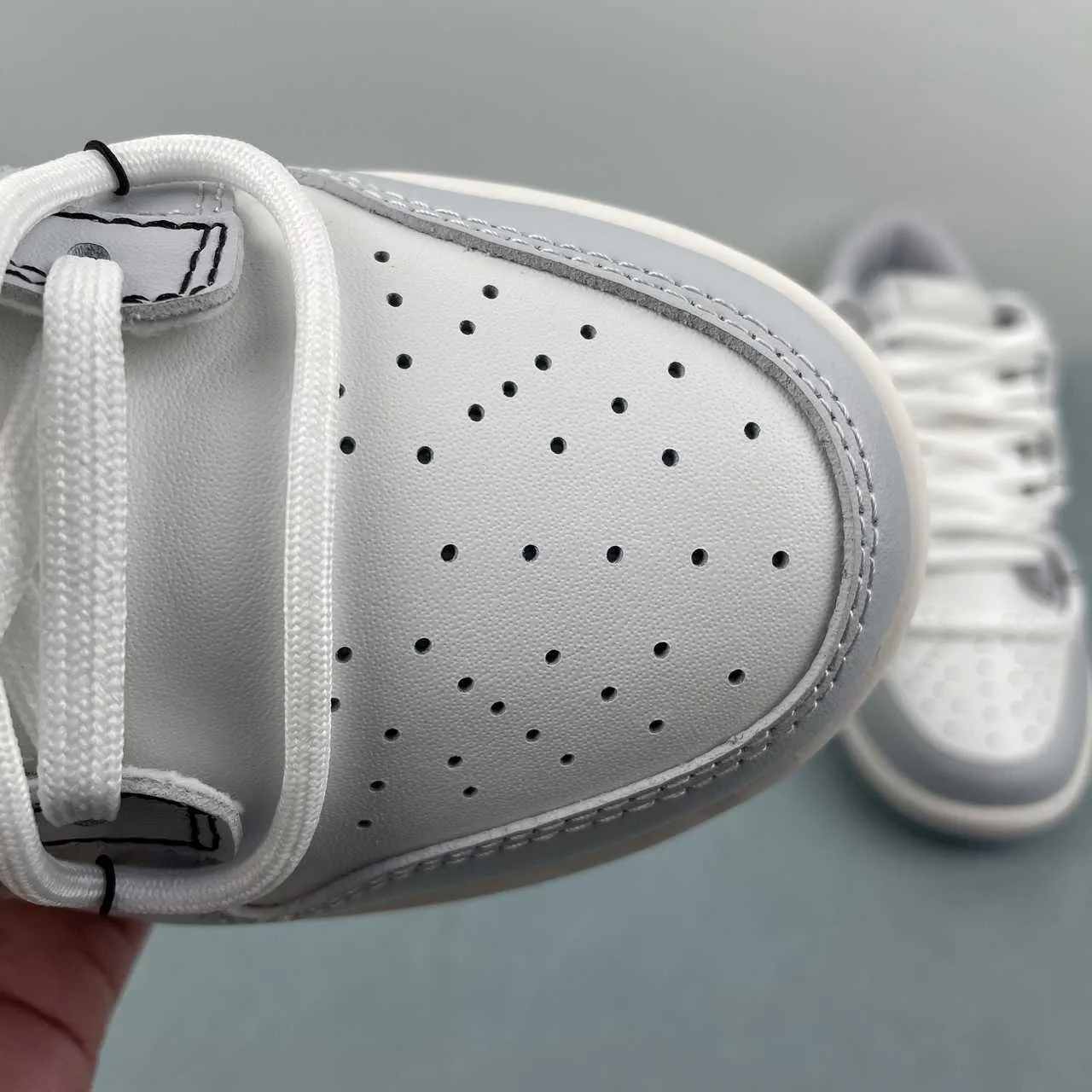 Dunk Low "White/Grey Fog" Shoes Sneakers - nk0005384 - Image 9