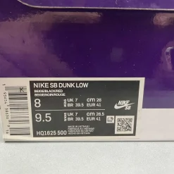 NK SB Dunk Low Pro "Persian Violet and Off Noir" Shoes Sneakers - nk0005385 - Image 18