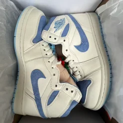AJ 1 High OG Psychic Blue and Pale Ivory Shoes Sneakers – nk0005386 - Image 12