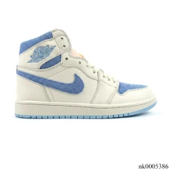 AJ 1 High OG Psychic Blue and Pale Ivory Shoes Sneakers – nk0005386
