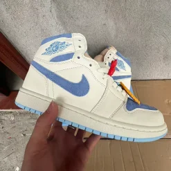 AJ 1 High OG Psychic Blue and Pale Ivory Shoes Sneakers – nk0005386 - Image 4