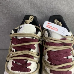 AF 1 Cream and Burgundy Shoes Sneakers - nk0005387 - Image 7