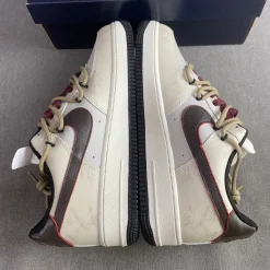 AF 1 Cream and Burgundy Shoes Sneakers - nk0005387 - Image 9