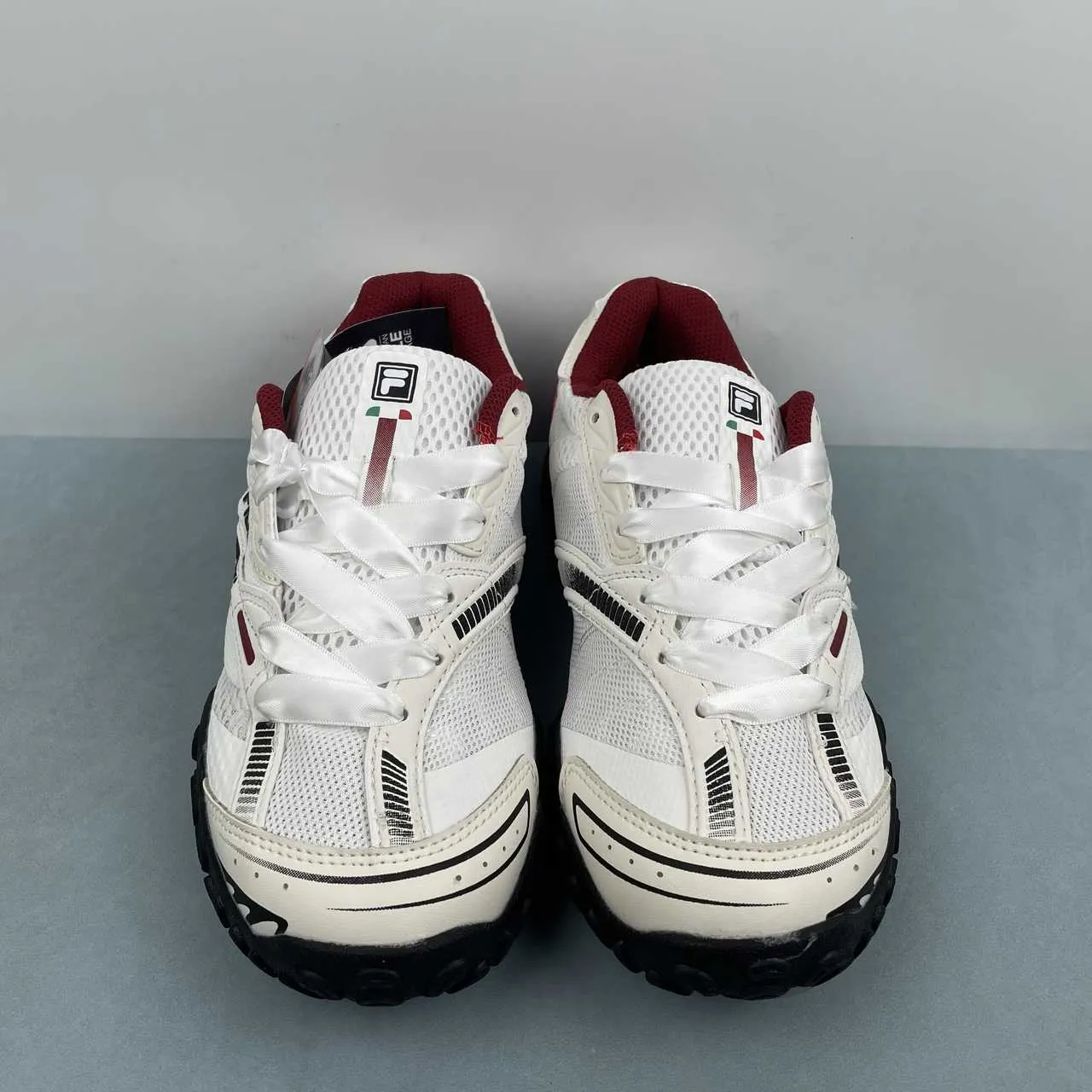 FL Echappe 2 White and Wine-Red Shoes Sneakers - nk0005392 - Image 18