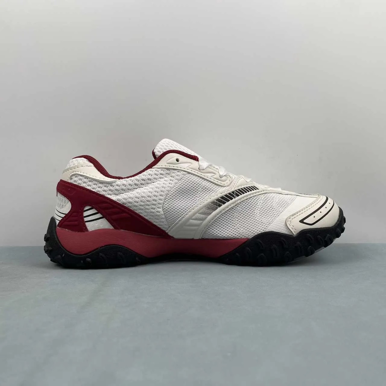 FL Echappe 2 White and Wine-Red Shoes Sneakers - nk0005392 - Image 4