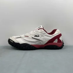 FL Echappe 2 White and Wine-Red Shoes Sneakers - nk0005392 - Image 5