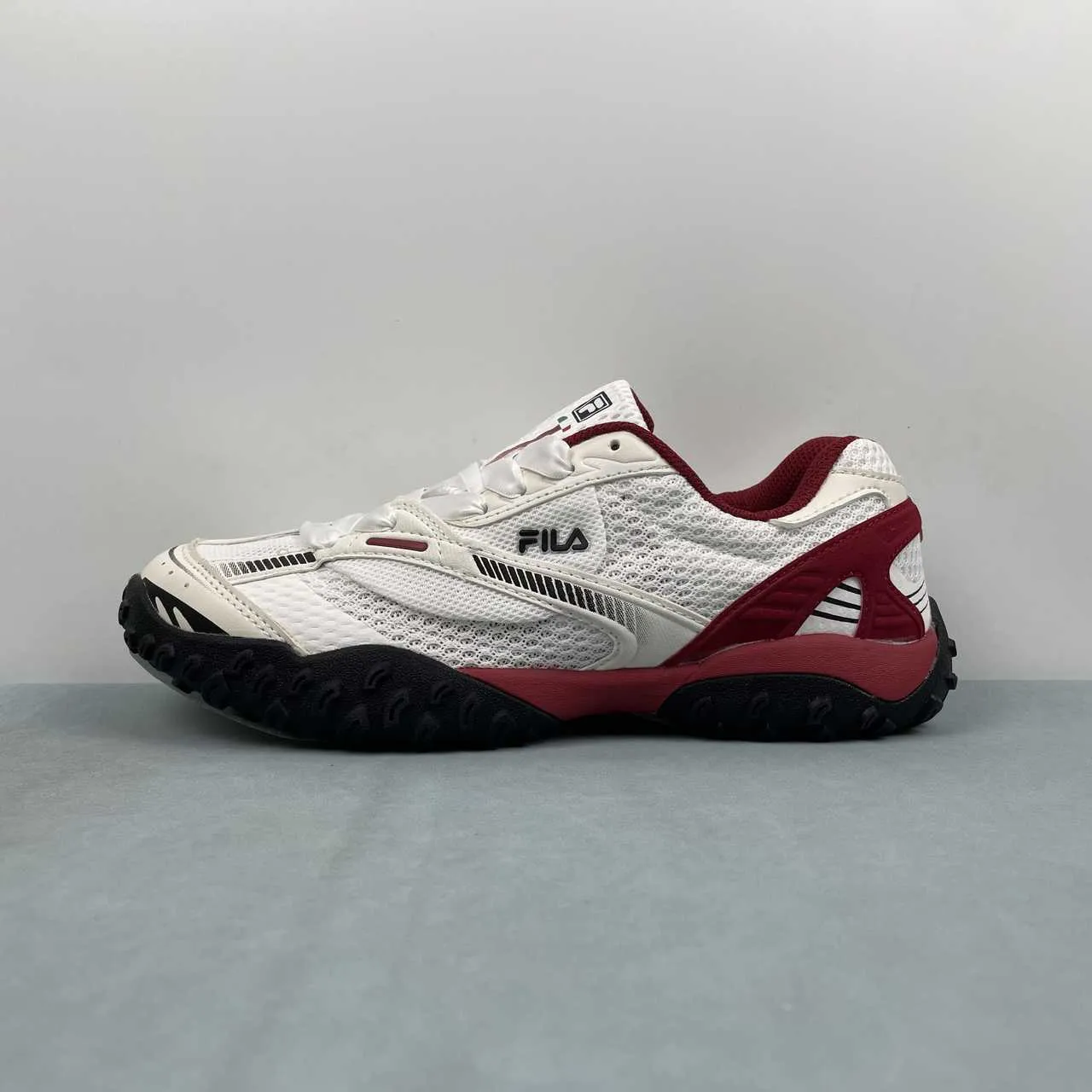 FL Echappe 2 White and Wine-Red Shoes Sneakers - nk0005392 - Image 5