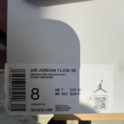 AJ 1 Low SE 'Light Iron Ore Grey' Shoes Sneakers – nk0005428 - Image 11