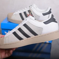 AD Superstar II "Core White / Core Black / Khaki Three" Shoes Sneakers - nk0005443 - Image 12