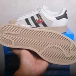 AD Superstar II "Core White / Core Black / Khaki Three" Shoes Sneakers - nk0005443 - Image 13