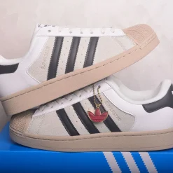 AD Superstar II "Core White / Core Black / Khaki Three" Shoes Sneakers - nk0005443 - Image 9