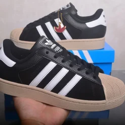AD Superstar II Core Black / Core White / Khaki Three Shoes Sneakers - nk0005444 - Image 5