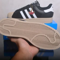 AD Superstar II Core Black / Core White / Khaki Three Shoes Sneakers - nk0005444 - Image 8